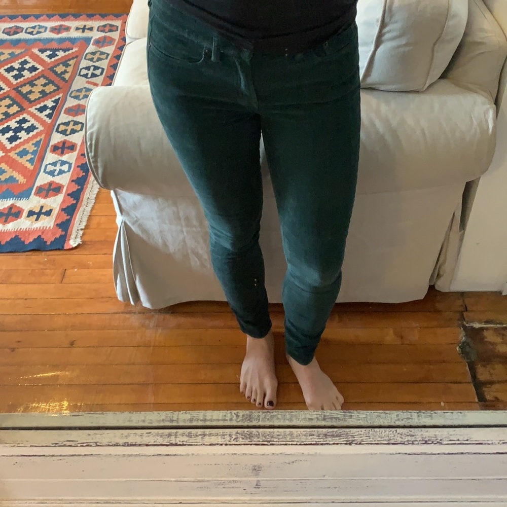 Jcrew green corduroy pants